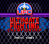 Ultimate Fighting Championship (USA) Title Screen